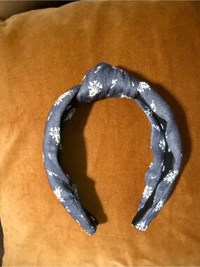 Lele sadoughi x loveshackfancy Knotted Navy Floral Headband